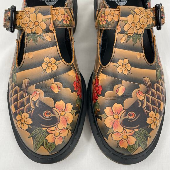 Dr. Martens x Evisu Wagara Polley Tattoo Sleeve Japanese Koi Mary Jane Size US 7 - Picture 4 of 11